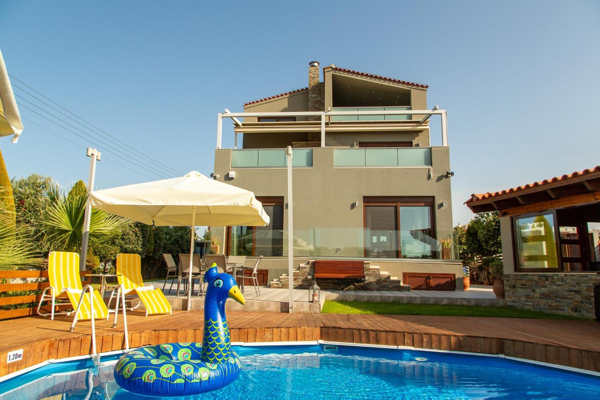 A Cozy Eco Villa By The Sea Γούβες Εξωτερικό φωτογραφία